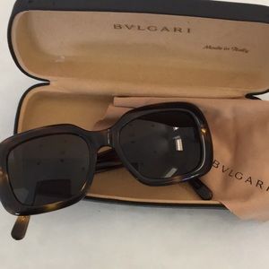 Authentic Bvlgari sunglasses with case